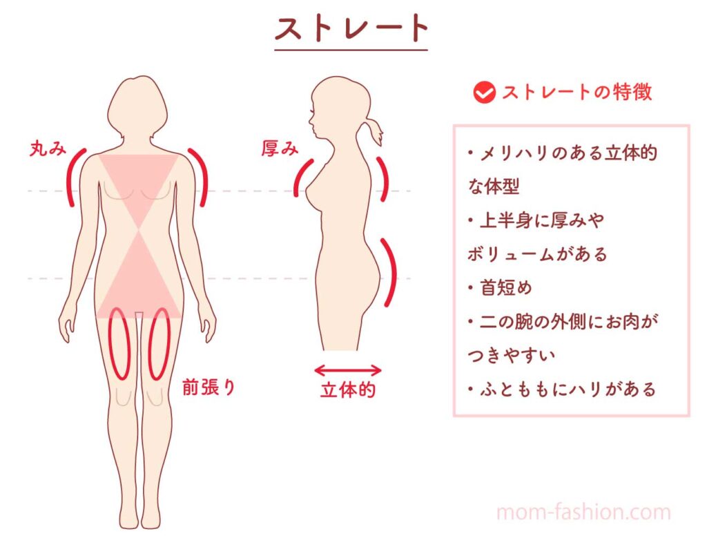 骨格ストレート特徴